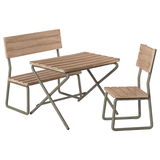 Garden Set. Table W. Chair And Bench van Maileg | Kids Conceptstore Le Fanfare