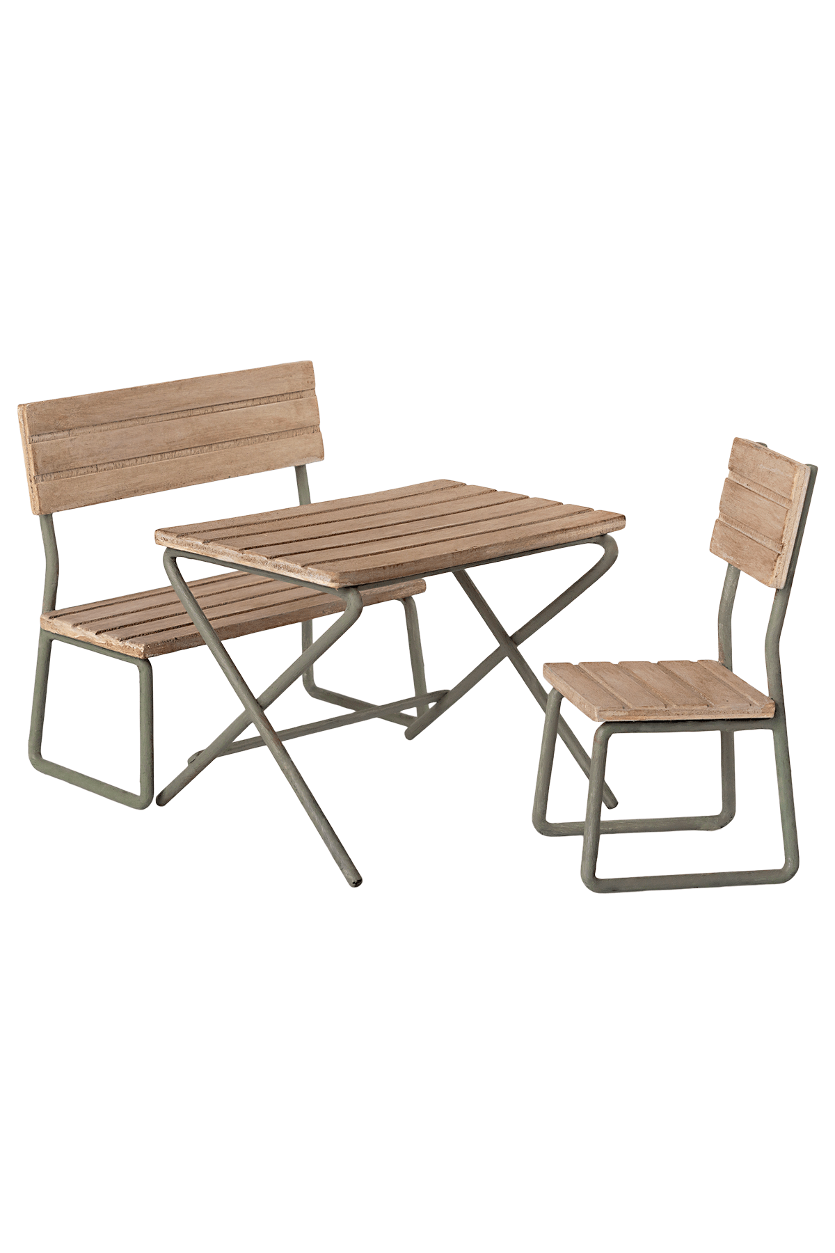 Garden Set. Table W. Chair And Bench van Maileg | Kids Conceptstore Le Fanfare