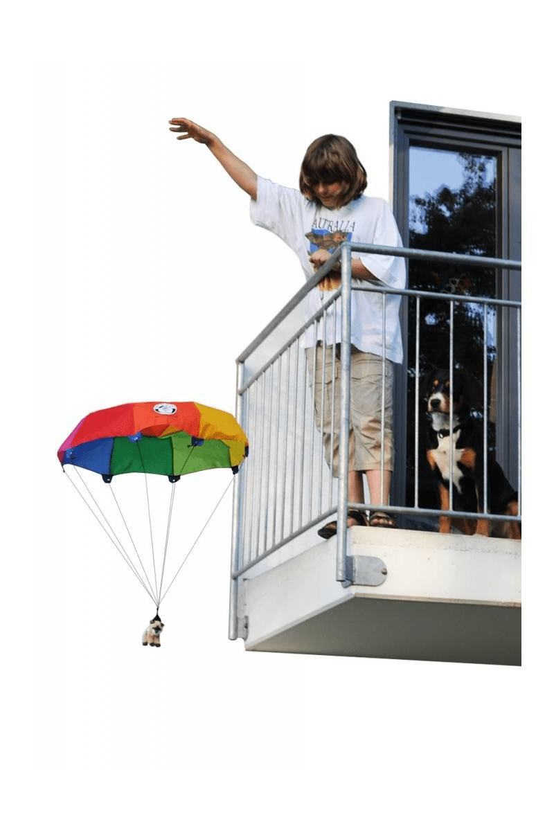 Gekleurde parachute 85cm van Kids at Work | Kids Conceptstore Le Fanfare