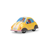 Gele frictieauto - Les jouets métal van Moulin Roty | Kids Conceptstore Le Fanfare