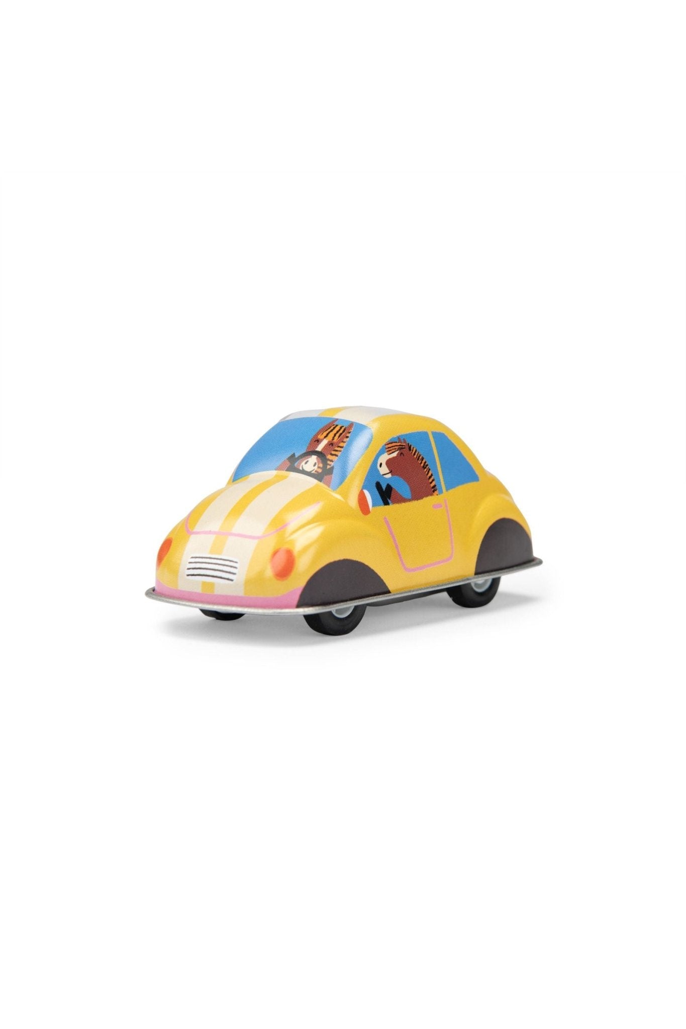 Gele frictieauto - Les jouets métal van Moulin Roty | Kids Conceptstore Le Fanfare