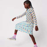 Geometric Scacs all over T-shirt Offwhite van Bobo Choses | Kids Conceptstore Le Fanfare