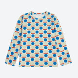 Geometric Scacs all over T-shirt Offwhite van Bobo Choses | Kids Conceptstore Le Fanfare
