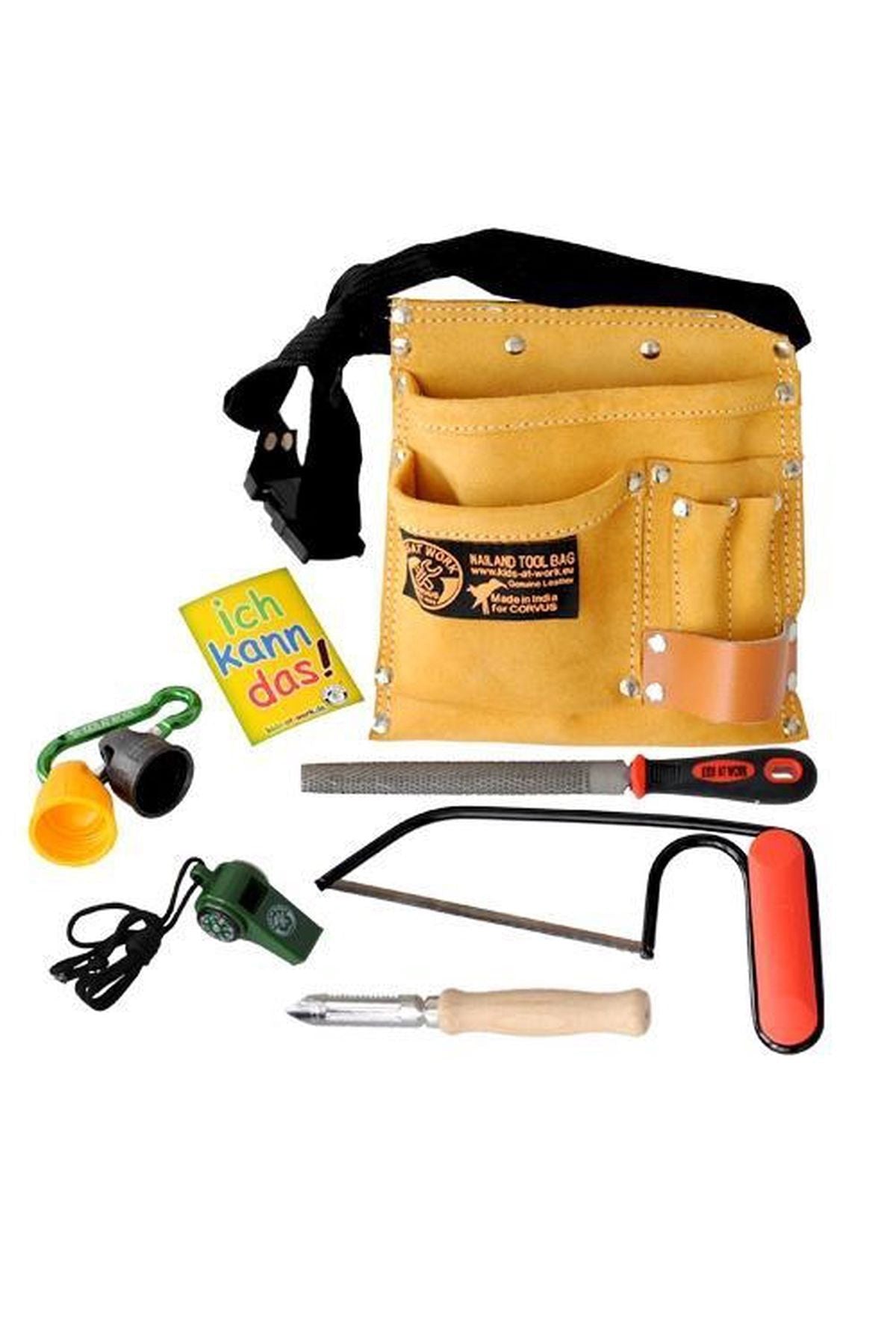 Gereedschapsriem met figuurzaag van Kids at Work | Kids Conceptstore Le Fanfare
