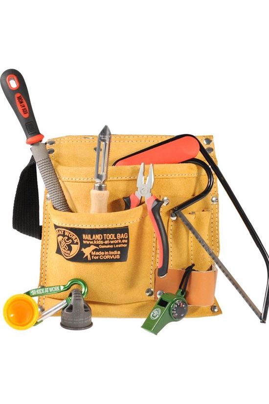Gereedschapsriem met figuurzaag van Kids at Work | Kids Conceptstore Le Fanfare