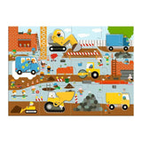 Giant Puzzle - Construction site - 17 pieces van Djeco | Kids Conceptstore Le Fanfare