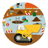 Giant Puzzle - Construction site - 17 pieces van Djeco | Kids Conceptstore Le Fanfare