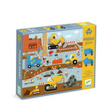 Giant Puzzle - Construction site - 17 pieces van Djeco | Kids Conceptstore Le Fanfare