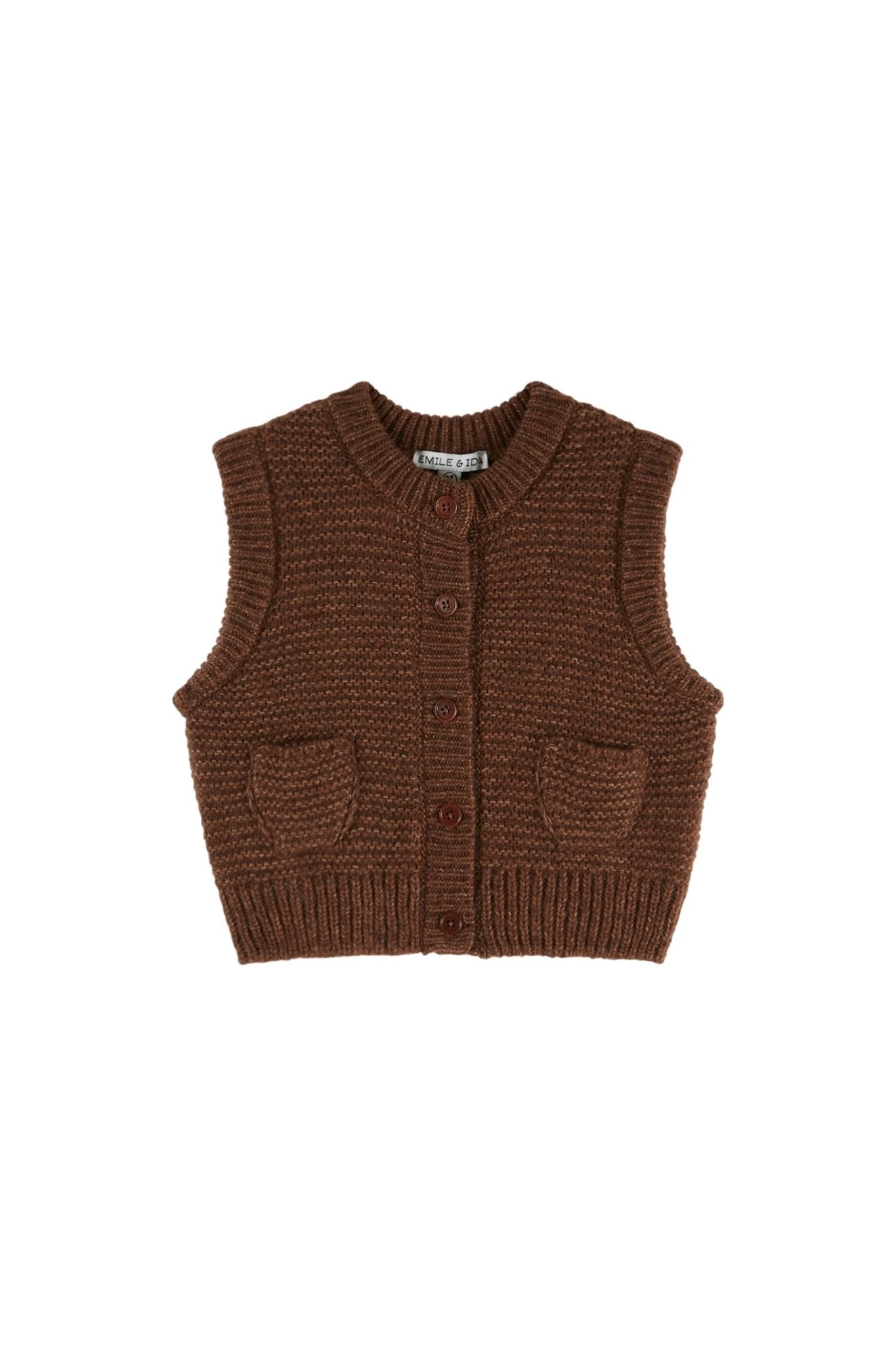 Gilet sans manches doudou - Chataigne van Emile et Ida | Kids Conceptstore Le Fanfare