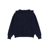 Girly cardigan - Navy van Búho | Kids Conceptstore Le Fanfare