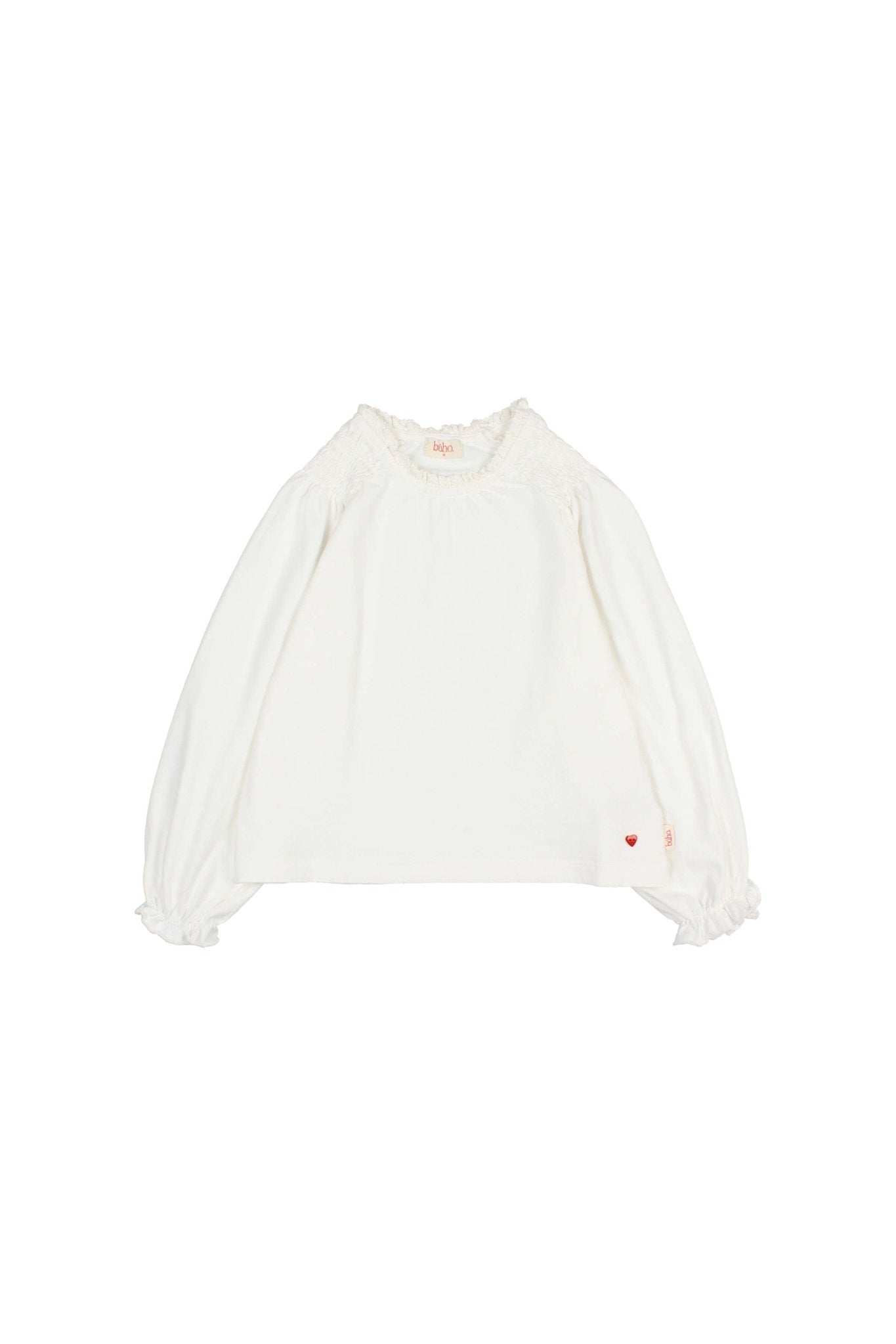 Girly t-shirt - Off white van Búho | Kids Conceptstore Le Fanfare