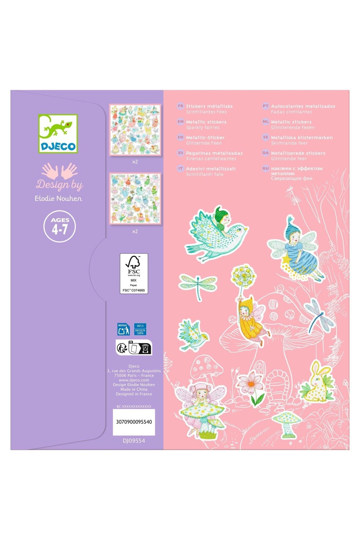 Glinsterende feeën - Stickers van Djeco | Kids Conceptstore Le Fanfare