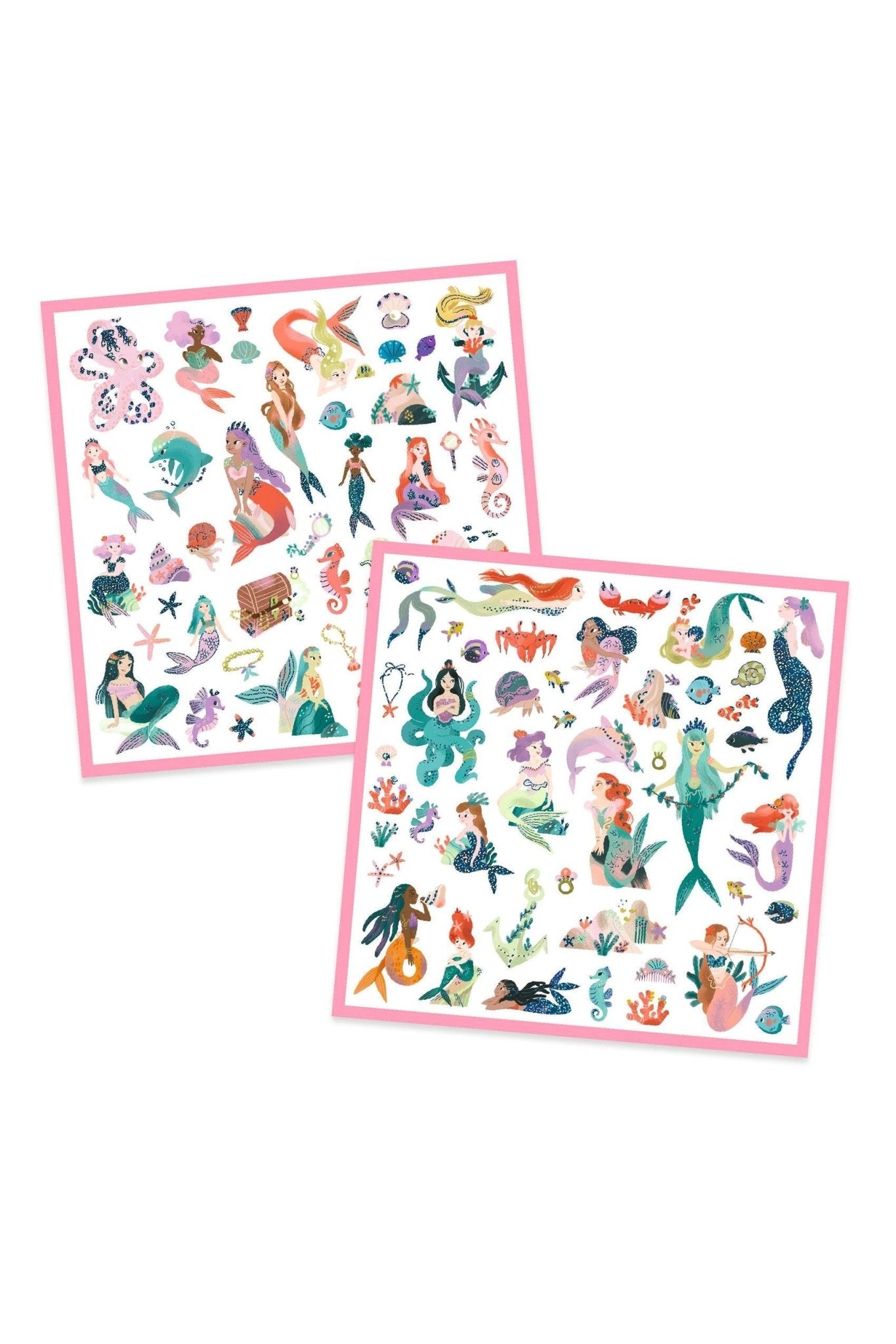 Glinsterende zeemeerminnen - Stickers van Djeco | Kids Conceptstore Le Fanfare