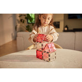 Glitter Tiles Pack Transparent / Pink | 16 stuks van Cleverclixx | Kids Conceptstore Le Fanfare