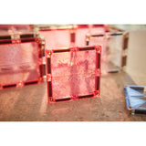 Glitter Tiles Pack Transparent / Pink | 16 stuks van Cleverclixx | Kids Conceptstore Le Fanfare