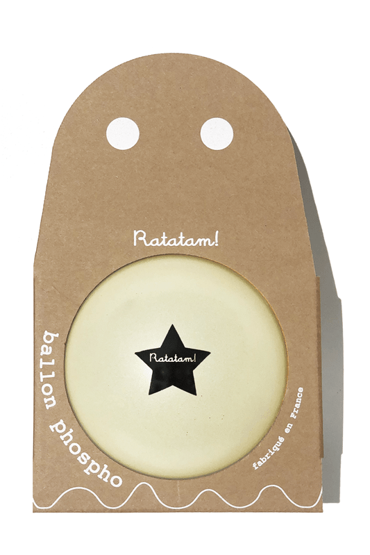 Glow in the dark Ball Ghost 15cm van Ratatam | Kids Conceptstore Le Fanfare