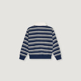 Glowee Polo Black Iris Stripe van The New Society | Kids Conceptstore Le Fanfare