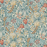 Golden Lily Wallpaper - Slate/Manilla van Morris & Co | Kids Conceptstore Le Fanfare