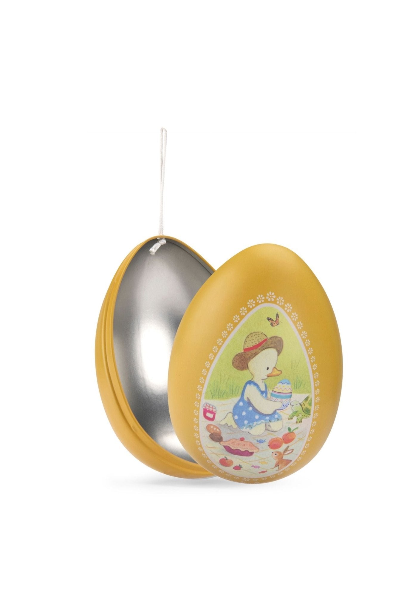 Groot geel metalen ei - La Grande famille van Moulin Roty | Kids Conceptstore Le Fanfare