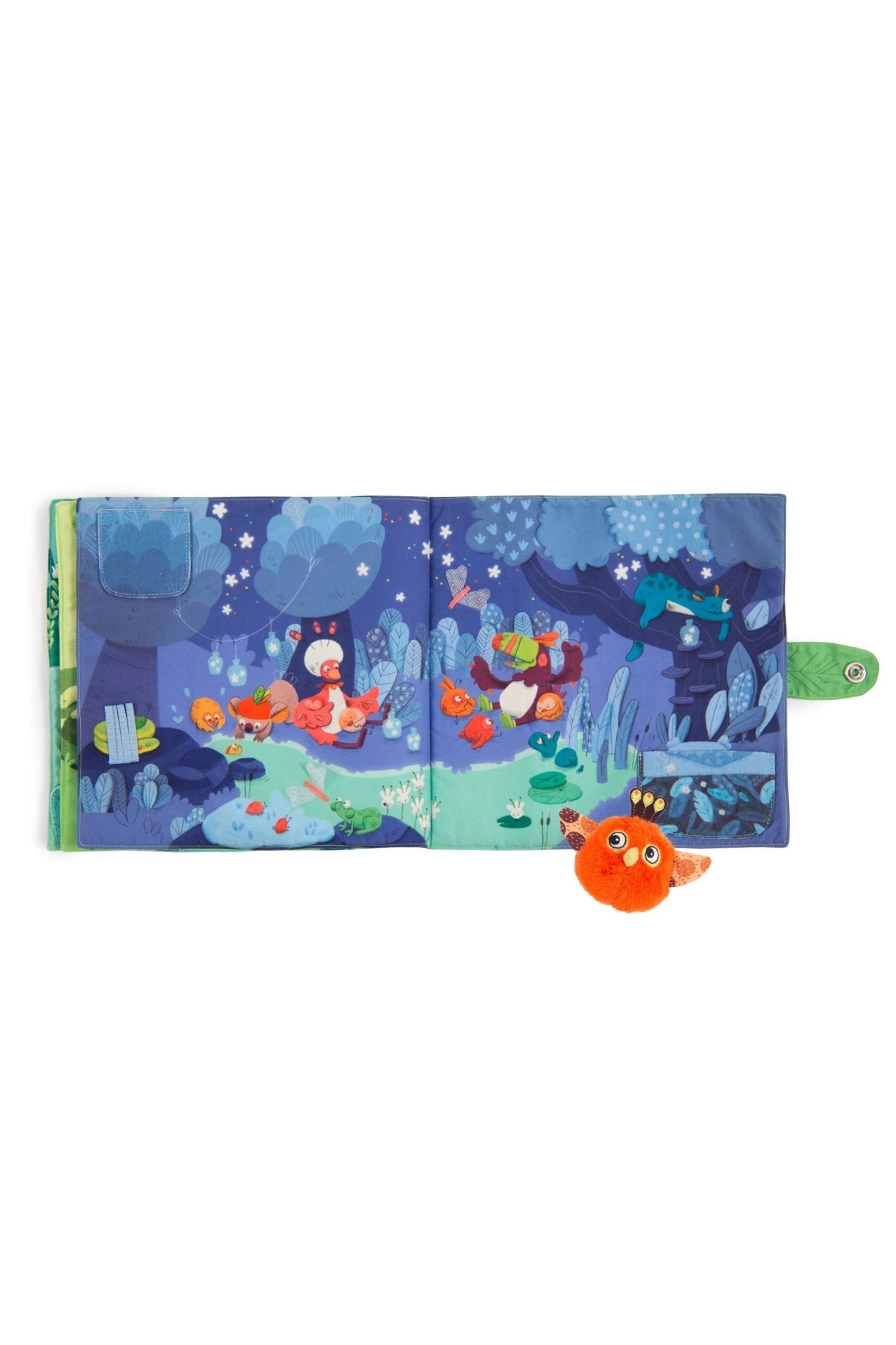 Groot textiel activiteitenboek - Dans la jungle van Moulin Roty | Kids Conceptstore Le Fanfare