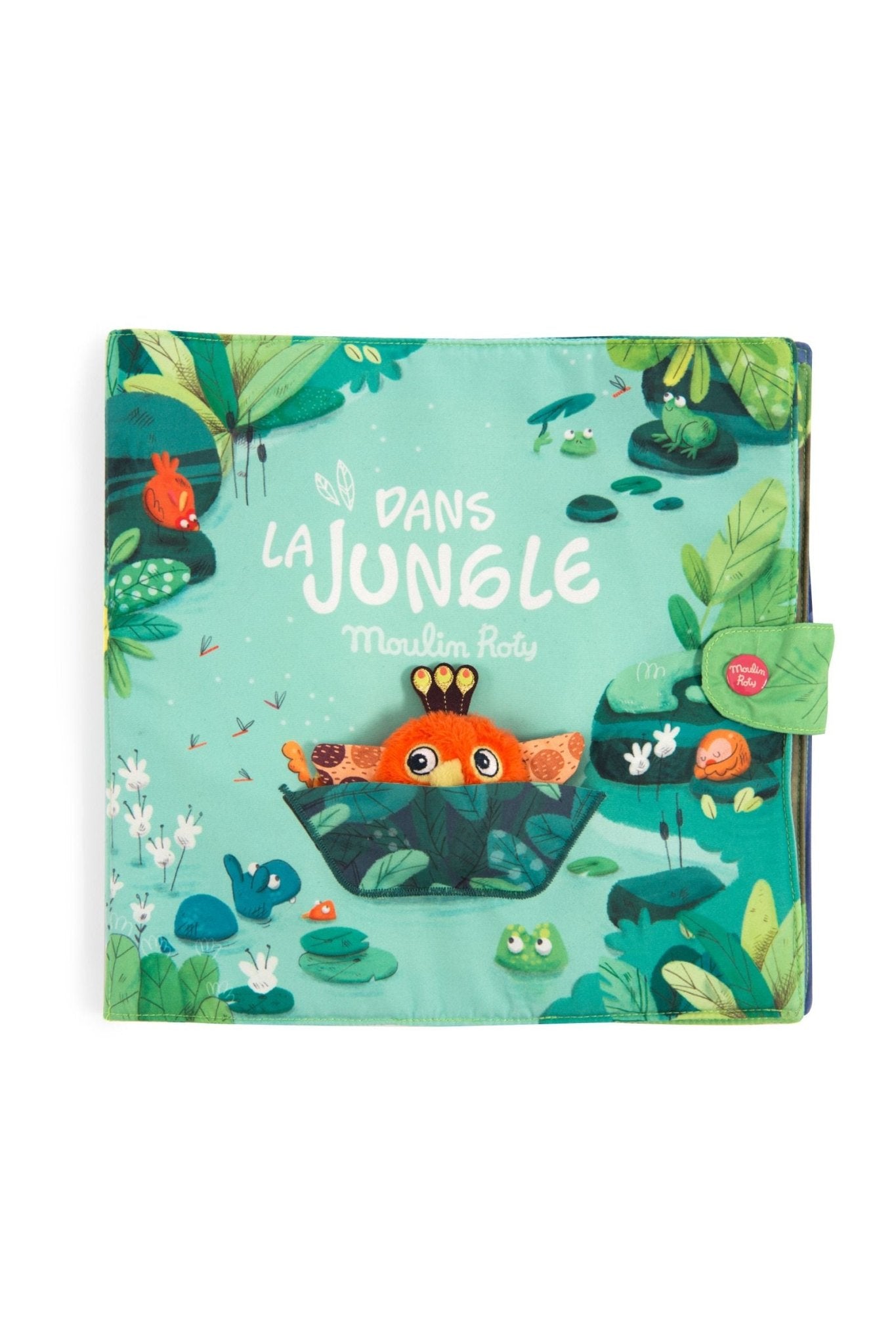 Groot textiel activiteitenboek - Dans la jungle van Moulin Roty | Kids Conceptstore Le Fanfare