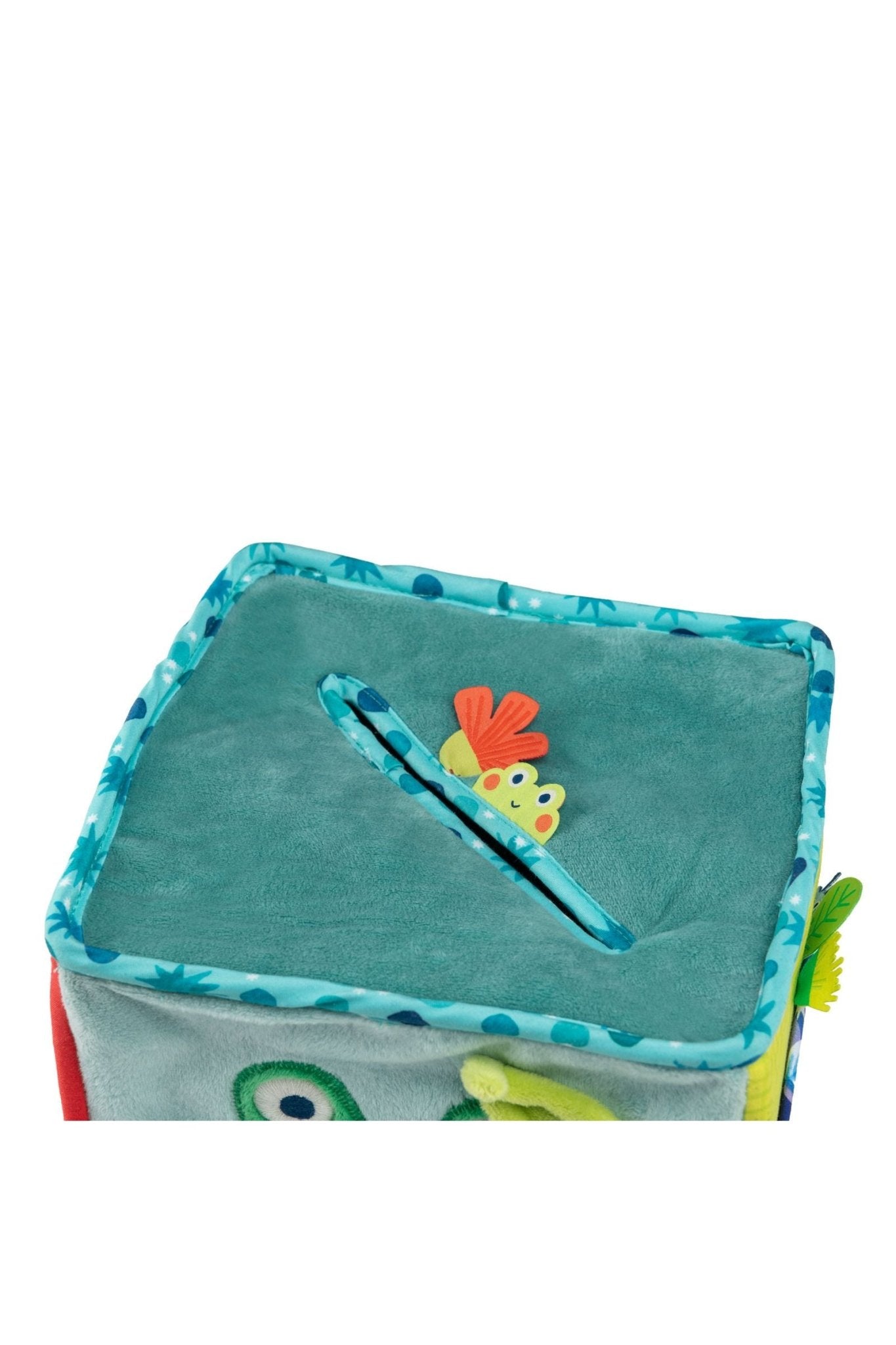 Grote activiteitenblok van stof - La mare aux grenouilles van Moulin Roty | Kids Conceptstore Le Fanfare