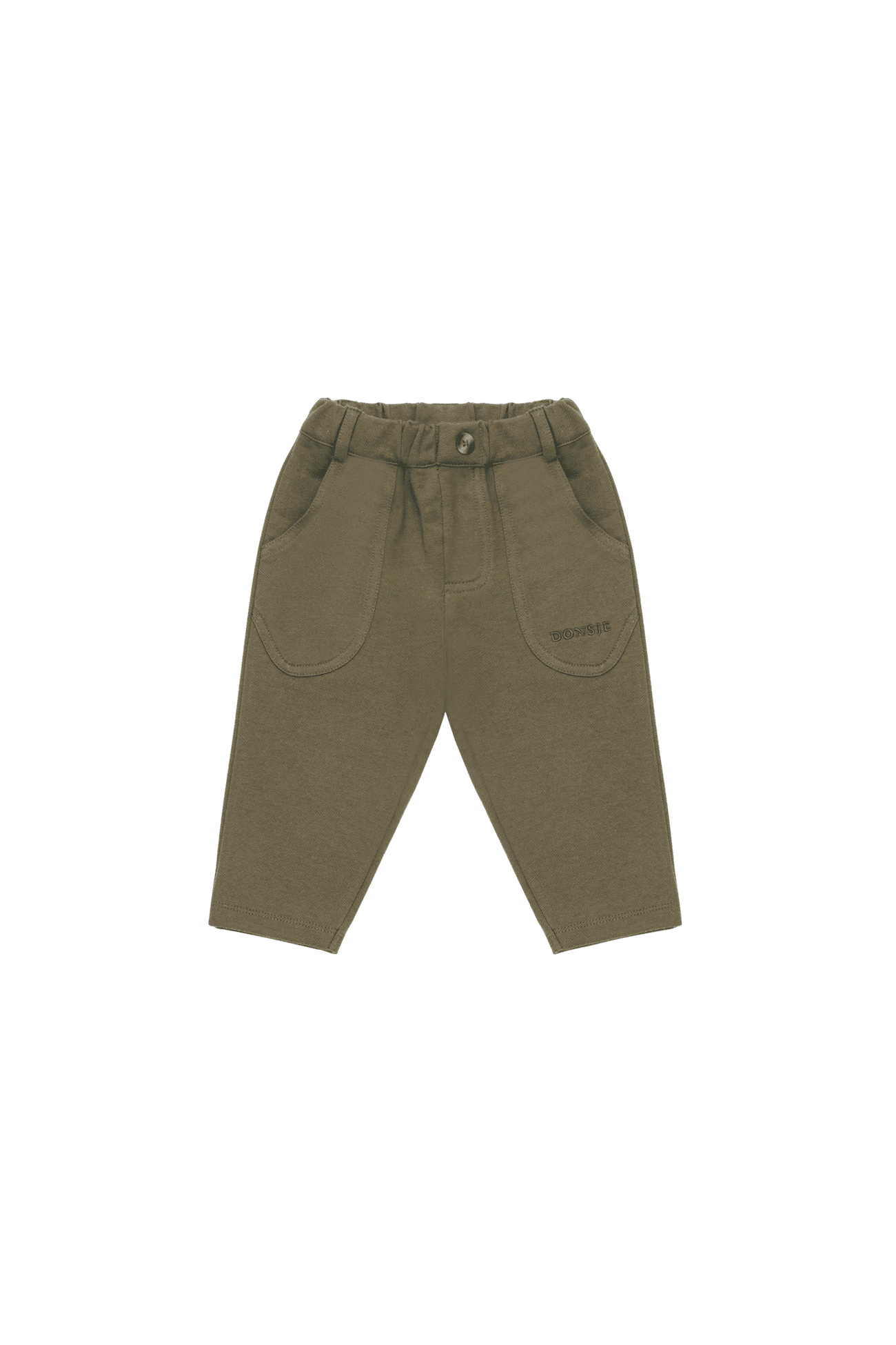 Gustaaf Trousers - Army Green van Donsje Amsterdam | Kids Conceptstore Le Fanfare