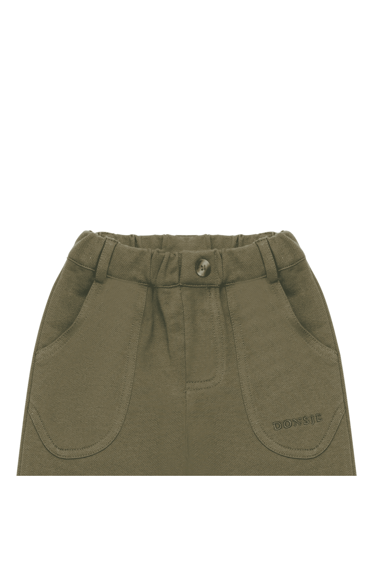 Gustaaf Trousers - Army Green van Donsje Amsterdam | Kids Conceptstore Le Fanfare