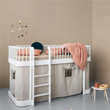 Wood Conversion kit Original bunk bed to low loft bed 138 cm, white