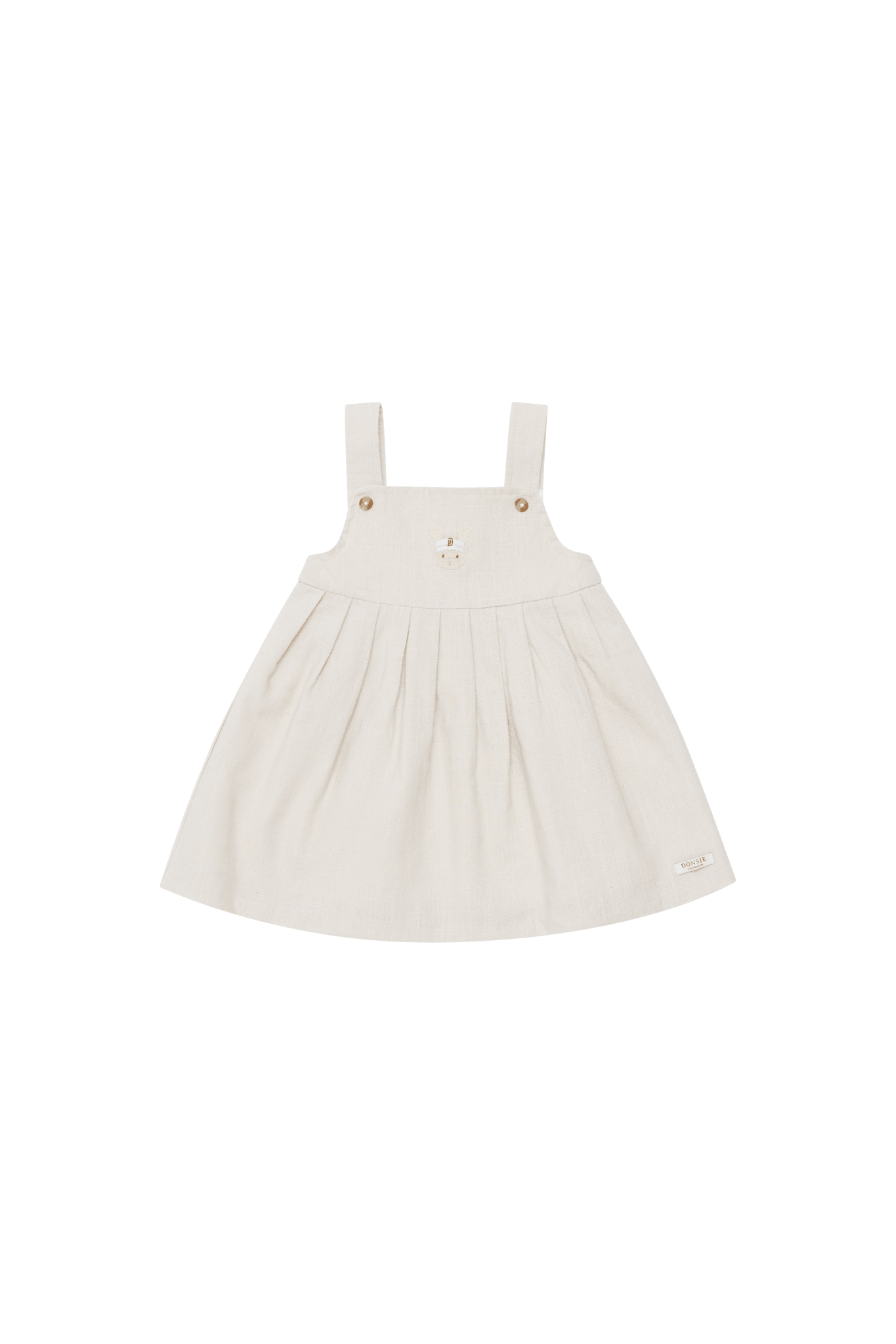 Harpar Dress | Sporty Fluffy Bunny - Soft Sand van Donsje Amsterdam | Kids Conceptstore Le Fanfare