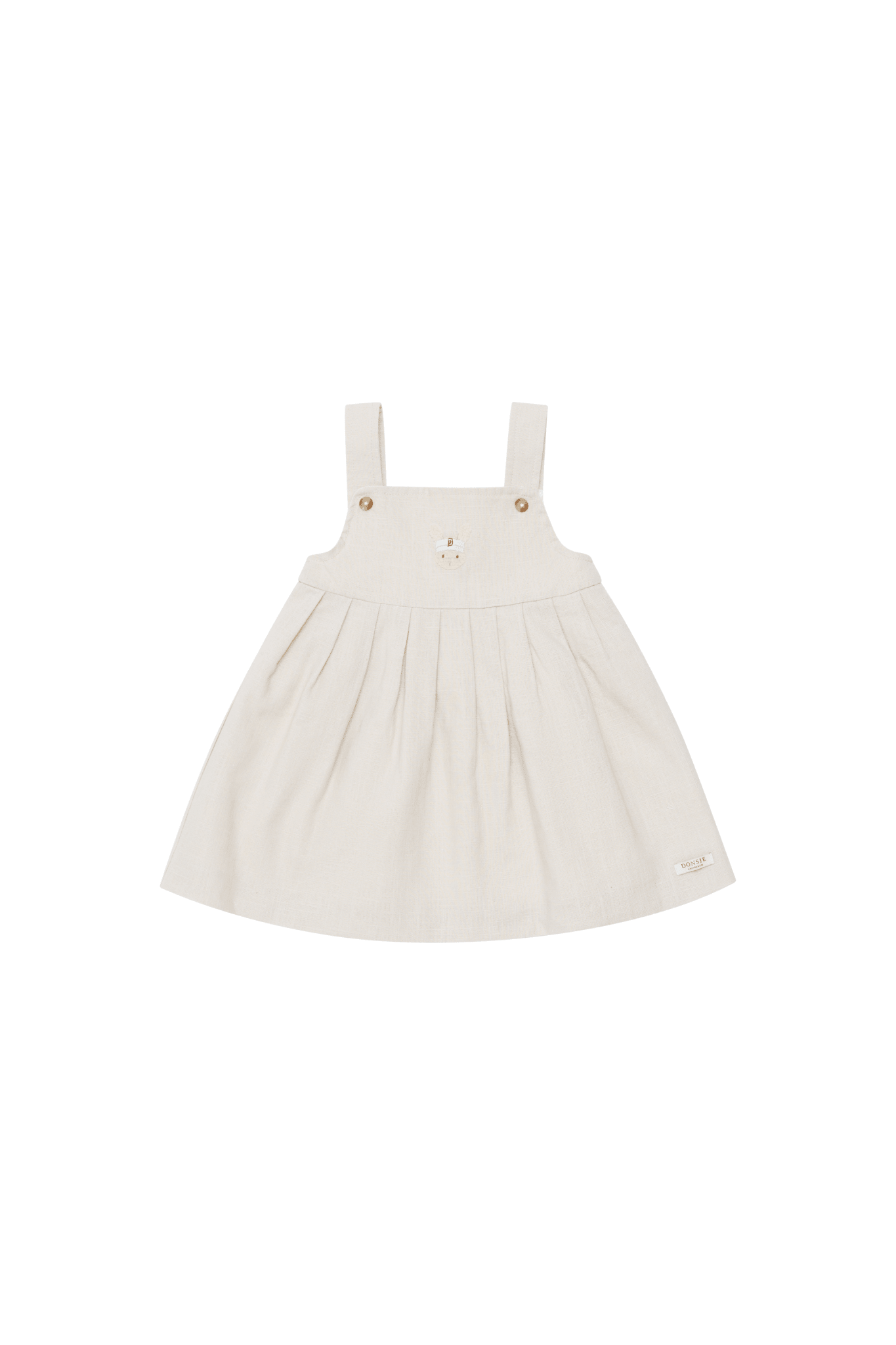 Harpar Dress | Sporty Fluffy Bunny - Soft Sand van Donsje Amsterdam | Kids Conceptstore Le Fanfare