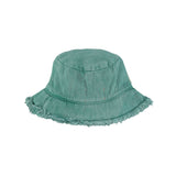 Hat Green With Multicolor Wave Print