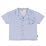 Piupiuchick Hawaiian Shirt Light Blue Soft Denim