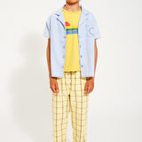 Piupiuchick Hawaiian Shirt Light Blue Soft Denim