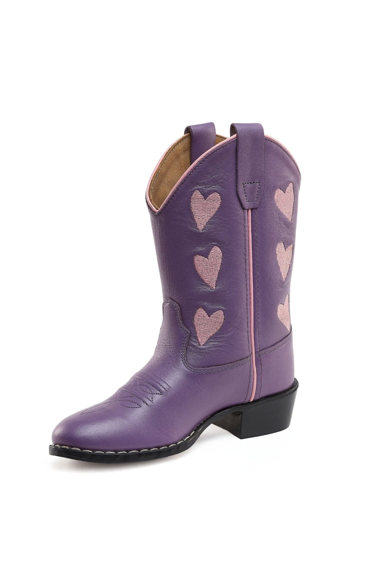 Hearts Purple Cowboyboots van Bootstock | Kids Conceptstore Le Fanfare
