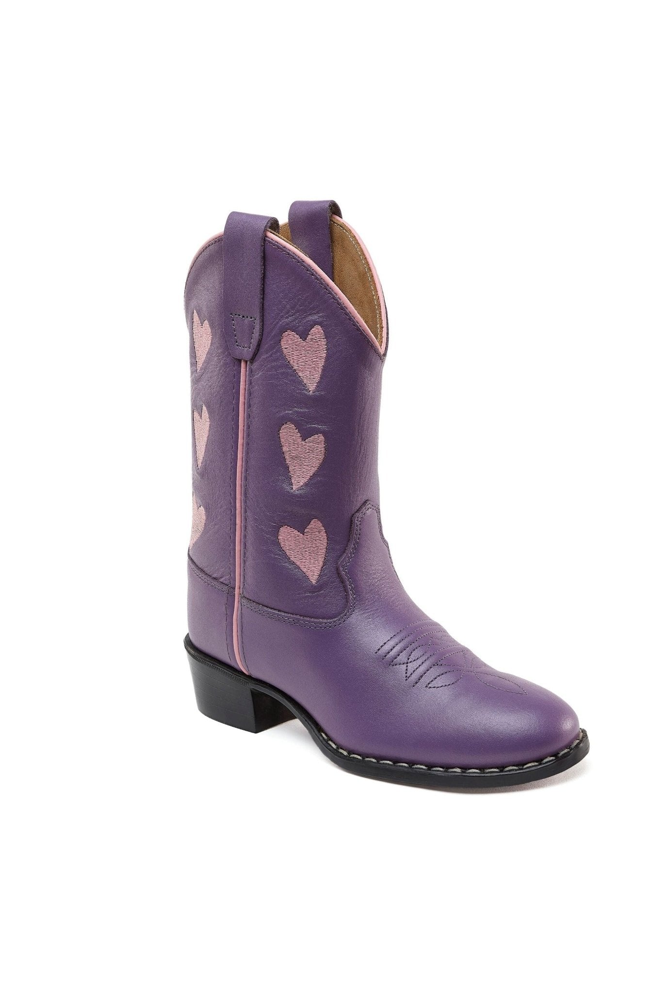 Hearts Purple Cowboyboots van Bootstock | Kids Conceptstore Le Fanfare