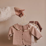 Hedda knitted cardigan - candy van Li&me | Kids Conceptstore Le Fanfare
