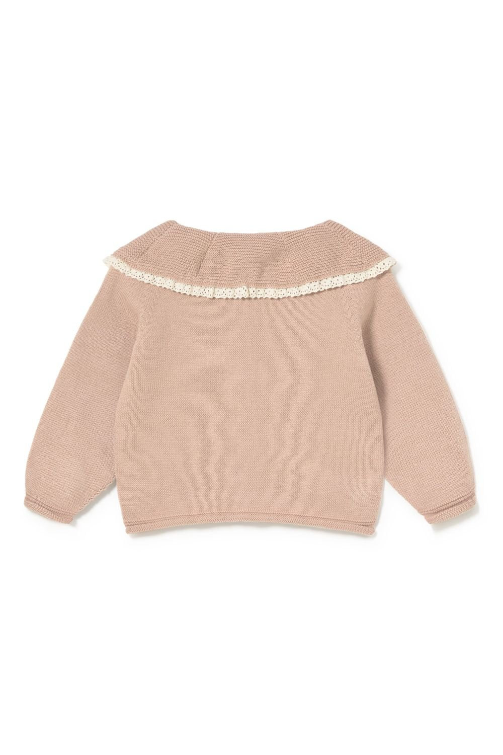 Hedda knitted cardigan - candy van Li&me | Kids Conceptstore Le Fanfare