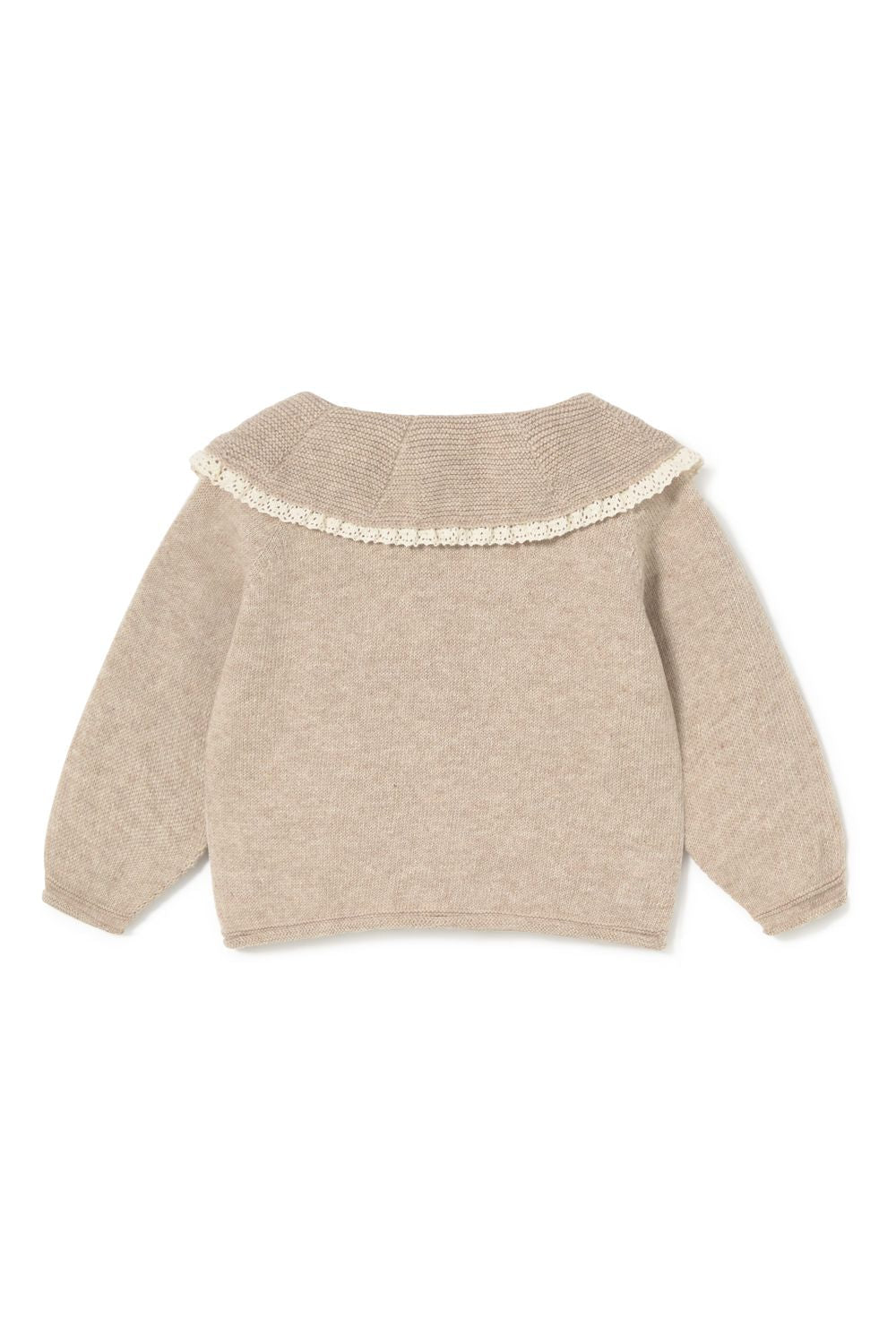 Hedda knitted cardigan - toasted van Li&me | Kids Conceptstore Le Fanfare