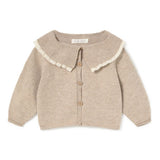Hedda knitted cardigan - toasted van Li&me | Kids Conceptstore Le Fanfare