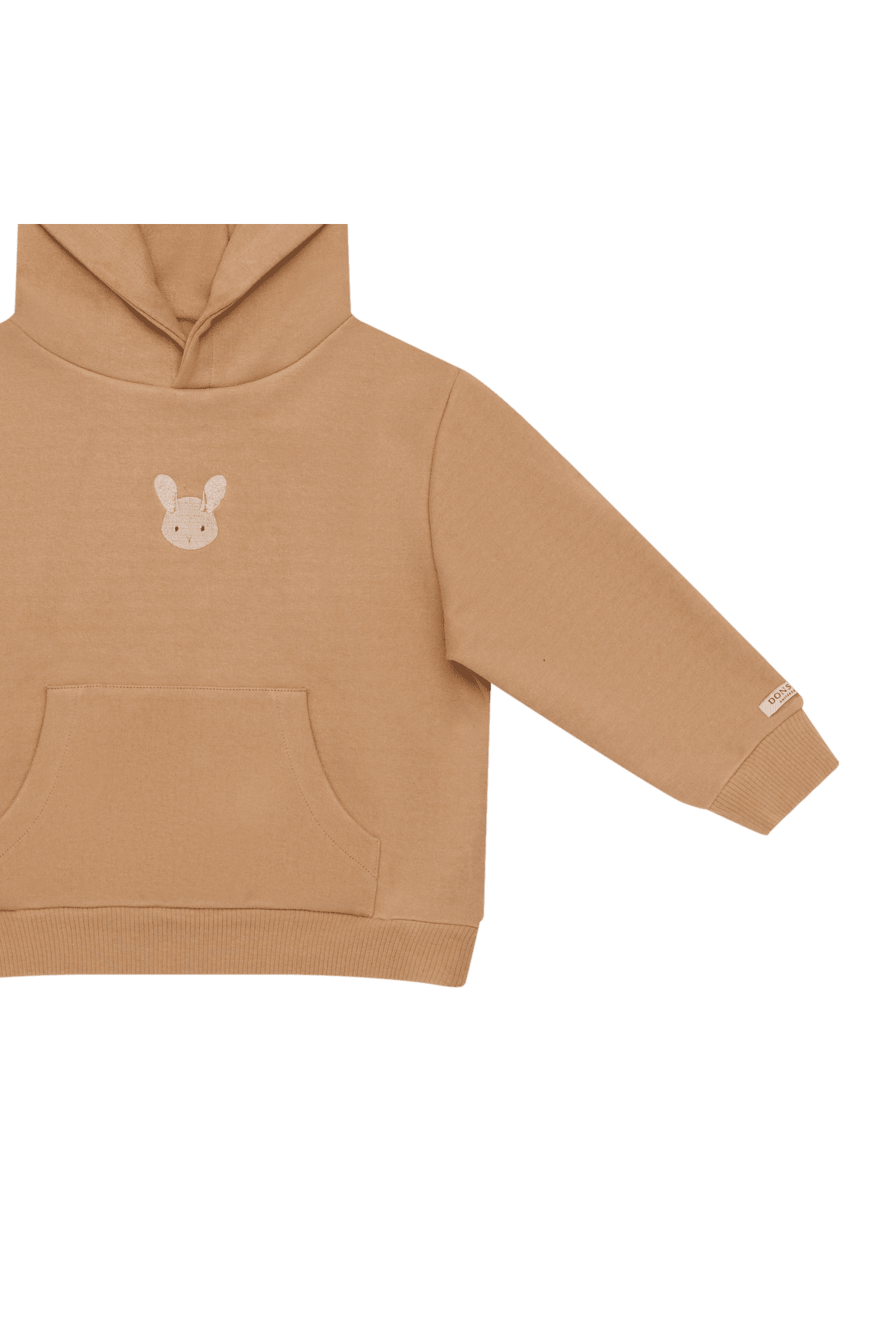 Herps Hoodie | Fluffy Bunny - Rose Mocha van Donsje Amsterdam | Kids Conceptstore Le Fanfare