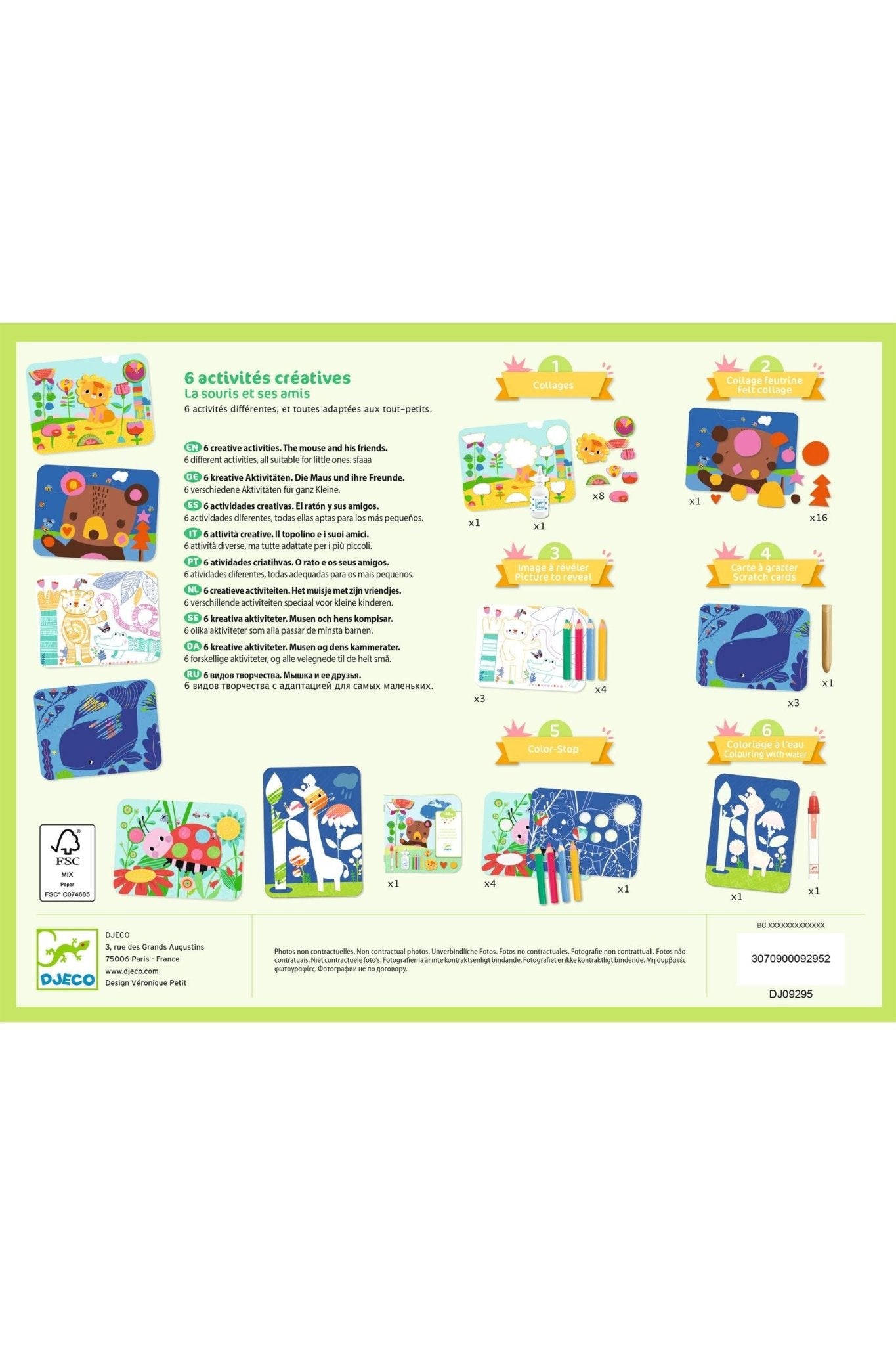 Het muisje met zijn vriendjes - 6 creatieve activiteiten van Djeco | Kids Conceptstore Le Fanfare