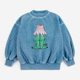 Hidden Monster sweatshirt - Blue van Bobo Choses | Kids Conceptstore Le Fanfare