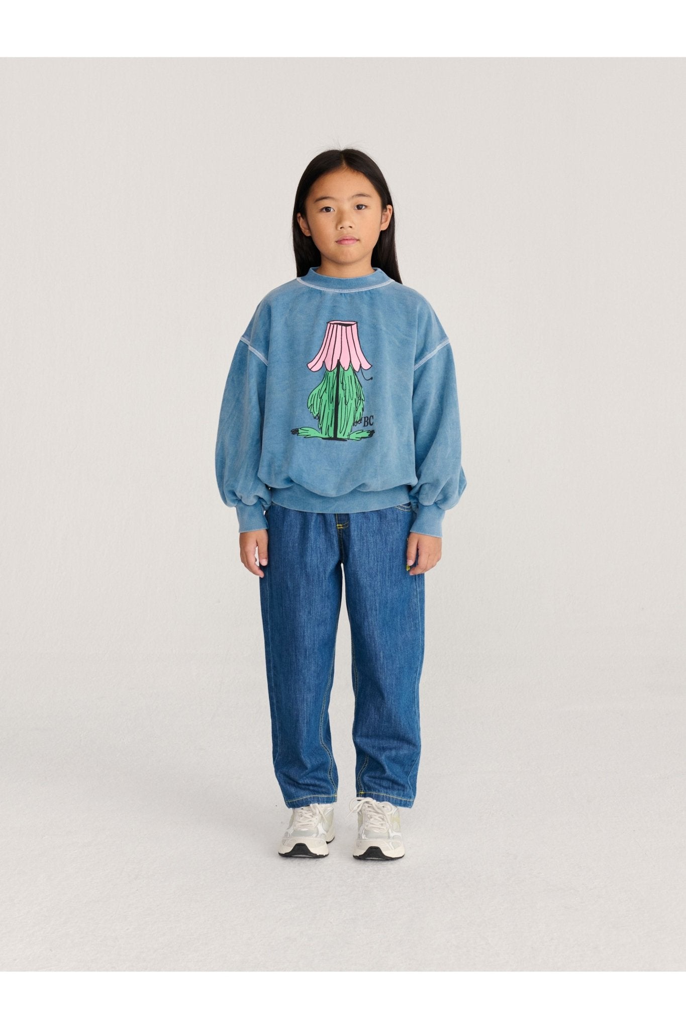 Hidden Monster sweatshirt - Blue van Bobo Choses | Kids Conceptstore Le Fanfare