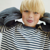 Hooded Cardigan w/ Zip | Blue Grey van Gray Label | Kids Conceptstore Le Fanfare