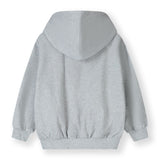 Hooded Cardigan w/ Zip | Grey Melange van Gray Label | Kids Conceptstore Le Fanfare