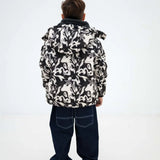 Hooded puffer - Liquid marble van Repose AMS | Kids Conceptstore Le Fanfare