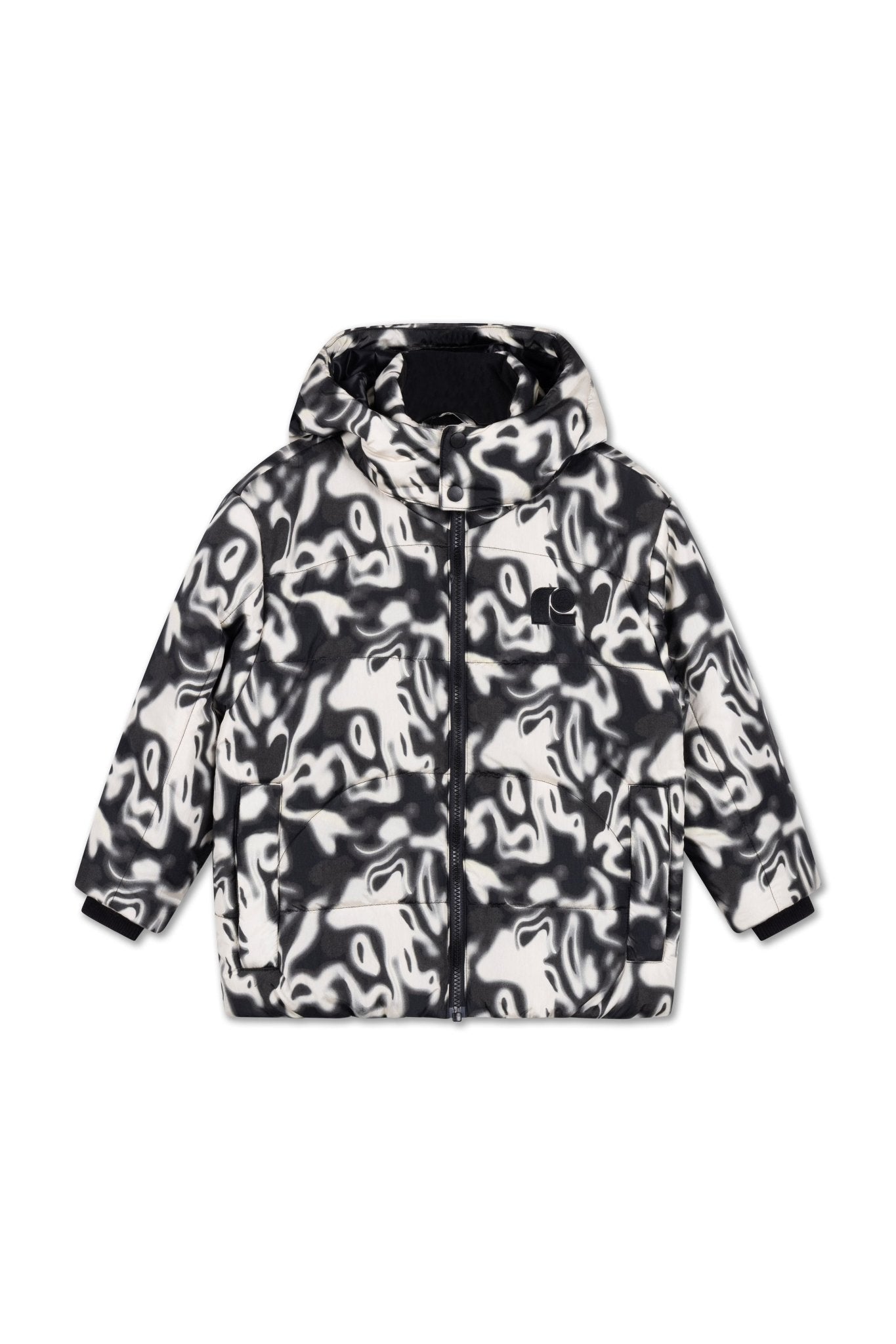 Hooded puffer - Liquid marble van Repose AMS | Kids Conceptstore Le Fanfare