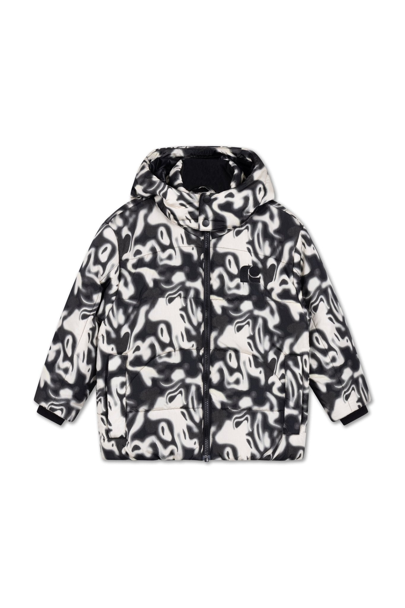 Hooded puffer - Liquid marble van Repose AMS | Kids Conceptstore Le Fanfare