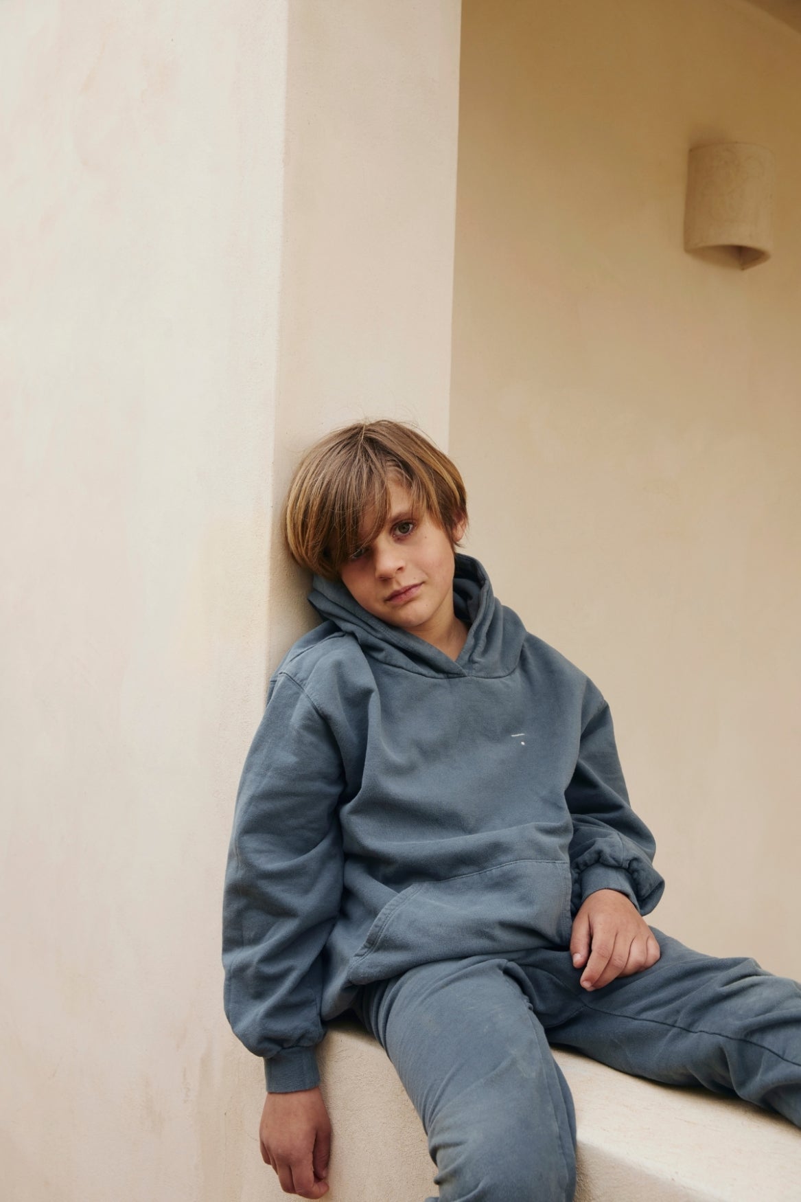 Hoodie | New Fit | Blue Grey van Gray Label | Kids Conceptstore Le Fanfare